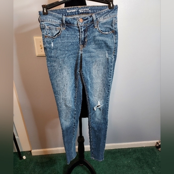 Old Navy Distressed Rockstar Mid-Rise Size 0 - Picture 7 of 8